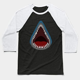 Angry shark Baseball T-Shirt